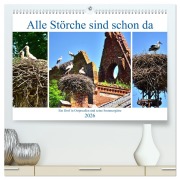 Cover-Bild zum Titel 'Alle Störche sind schon da - Ein Dorf in Ostpreußen und seine Sommergäste (hochwertiger Premium Wandkalender 2026 DIN A2 quer), Kunstdruck in Hochglanz' von 'Henning von Löwis of Menar'