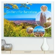 Cover-Bild zum Titel 'Ein Herz für Barcelona (hochwertiger Premium Wandkalender 2026 DIN A2 quer), Kunstdruck in Hochglanz' von 'Christa Kramer'