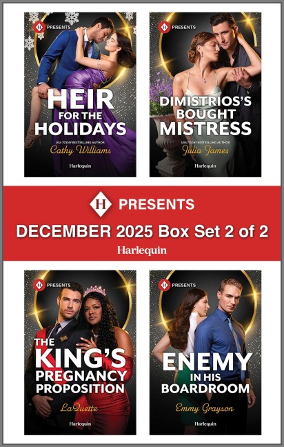 Harlequin Presents December 2025 - Box Set 2 of 2 - Cathy Williams, Laquette, Emmy Grayson, Julia James