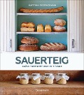 Cover-Bild zum Titel 'Sauerteig - Glück vermehrt sich in 4 Tagen. Brot backen mit Achtsamkeit, Entschleunigung und entspannten Bäckern rund um die Welt. Sonderausgabe mit vielen Original-Rezepten' von 'Martina Goernemann'