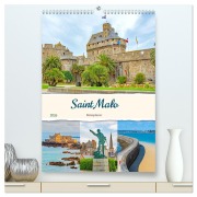 Cover-Bild zum Titel 'Saint Malo - Reiseplaner (hochwertiger Premium Wandkalender 2026 DIN A2 hoch), Kunstdruck in Hochglanz' von 'Nina Schwarze'
