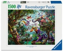 Cover-Bild zum Titel 'Erwachsenenpuzzle 1500 Teile - Exotische Drachenwelt' von ''