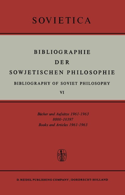 Bibliographie der Sowjetischen Philosophie - 