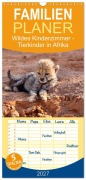 Cover-Bild zum Titel 'Familienplaner 2027 - Wildes Kinderzimmer - Tierkinder in Afrika mit 5 Spalten (Wandkalender, 21 x 45 cm) CALVENDO' von 'Michael Herzog'