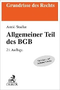 Allgemeiner Teil des BGB - Bernd Rüthers, Astrid Stadler