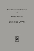 Cover-Bild zum Titel 'Tora und Leben' von 'Friedrich Avemarie'