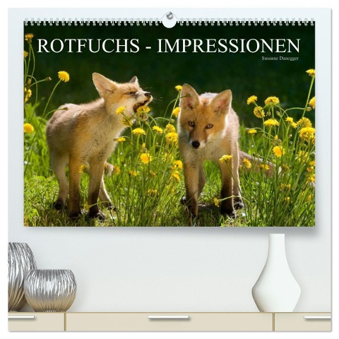 Rotfuchs - Impressionen (hochwertiger Premium Wandkalender 2025 DIN A2 quer), Kunstdruck in Hochglanz - Susanne Danegger