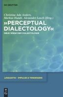 "Perceptual Dialectology" - 