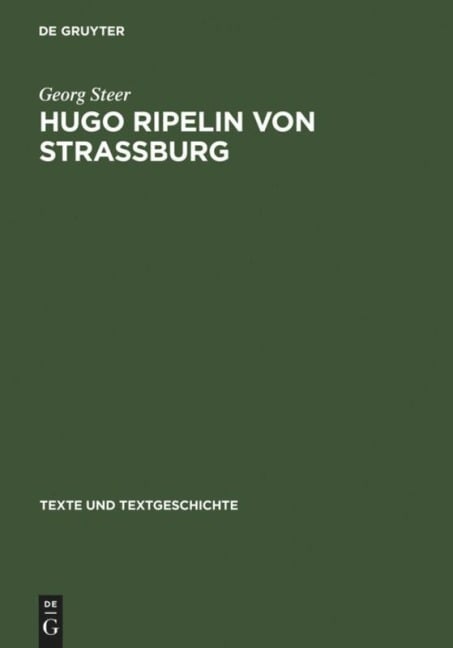 Hugo Ripelin von Straßburg - Georg Steer