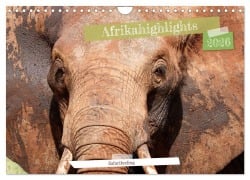 Cover-Bild zum Titel 'Afrikahighlights - Safarifeeling (Wandkalender 2026 DIN A4 quer), CALVENDO Monatskalender' von 'Dorothea Früh'