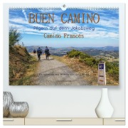 Cover-Bild zum Titel 'Buen Camino - pilgern auf dem Jakobsweg - Camino Francés (hochwertiger Premium Wandkalender 2026 DIN A2 quer), Kunstdruck in Hochglanz' von 'Peter Roder'