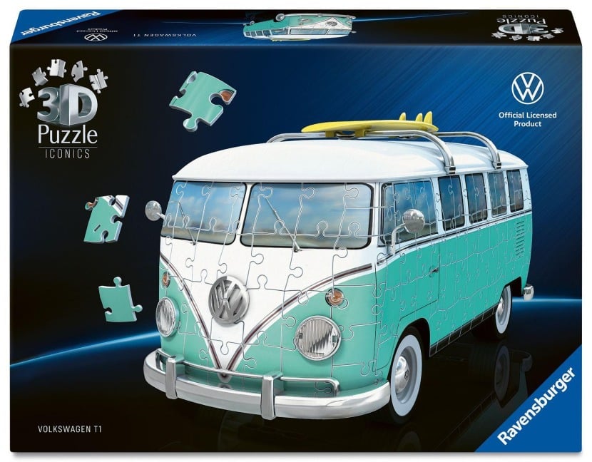 3D Puzzle Iconics: Volkswagen T1 Chrom Edition - 