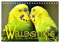 Wellensittiche - gesellige Freunde (Tischkalender 2024 DIN A5 quer), CALVENDO Monatskalender - Renate Utz
