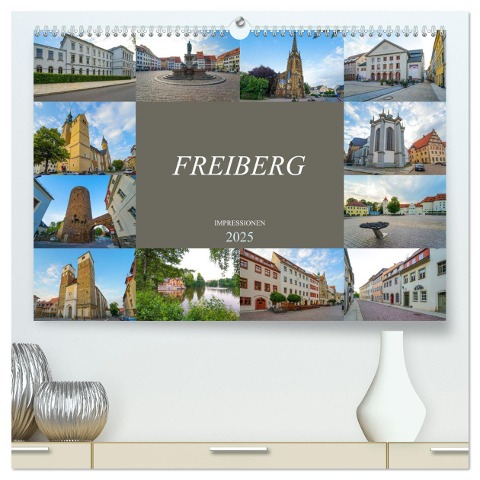 Freiberg Impressionen (hochwertiger Premium Wandkalender 2025 DIN A2 quer), Kunstdruck in Hochglanz - Dirk Meutzner