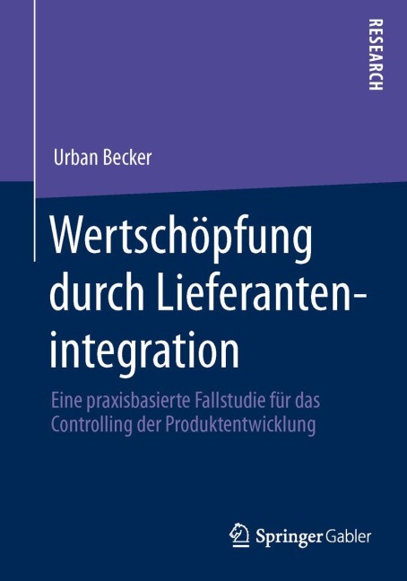 Wertschöpfung durch Lieferantenintegration - Urban Becker