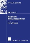 Cover-Bild zum Titel 'Universitäre Bildungskooperationen' von 'Svenja Hagenhoff'