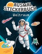 Cover-Bild zum Titel 'Mein Ausmalstickerbuch - Weltraum' von 'Elena Bruns'