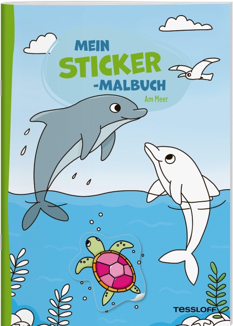 Mein Sticker-Malbuch. Am Meer - 
