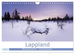 Cover-Bild zum Titel 'Lappland - Winterwandern Impressionen (Wandkalender 2027 DIN A4 quer), CALVENDO Monatskalender' von 'Rolf Dietz'