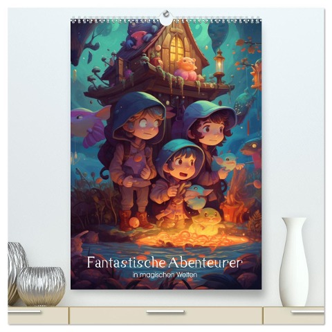 Fantastische Abenteurer in magischen Welten (hochwertiger Premium Wandkalender 2025 DIN A2 hoch), Kunstdruck in Hochglanz - Artefacti Artefacti