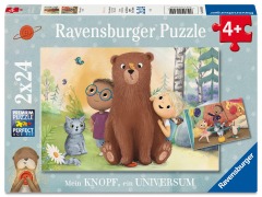 Cover-Bild zum Titel 'Kinderpuzzle 2x24 Teile - Mein Knopf, ein Universum' von ''