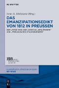 Cover-Bild zum Titel 'Das Emanzipationsedikt von 1812 in Preußen' von ''