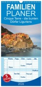 Familienplaner 2026 - Cinque Terre - die bunten Dörfer Liguriens mit 5 Spalten (Wandkalender, 21 x 45 cm) CALVENDO - Reinhold Ratzer