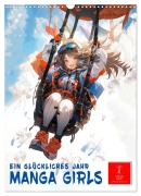 Cover-Bild zum Titel 'Manga Girls - ein glückliches Jahr (Wandkalender 2026 DIN A3 hoch), CALVENDO Monatskalender' von 'Peter Roder'