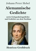 Cover-Bild zum Titel 'Alemannische Gedichte (Großdruck)' von 'Johann Peter Hebel'