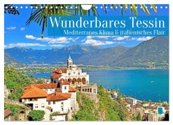 Cover-Bild zum Titel 'Wunderbares Tessin: Mediterranes Klima und italienisches Flair (Wandkalender 2026 DIN A4 quer), CALVENDO Monatskalender' von 'Calvendo Calvendo'