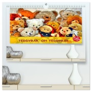 Cover-Bild zum Titel 'TEDDYBÄR, OH TEDDYBÄR... (hochwertiger Premium Wandkalender 2026 DIN A2 quer), Kunstdruck in Hochglanz' von 'Jennifer Chrystal'