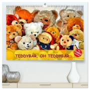 Cover-Bild zum Titel 'TEDDYBÄR, OH TEDDYBÄR... (hochwertiger Premium Wandkalender 2026 DIN A2 quer), Kunstdruck in Hochglanz' von 'Jennifer Chrystal'