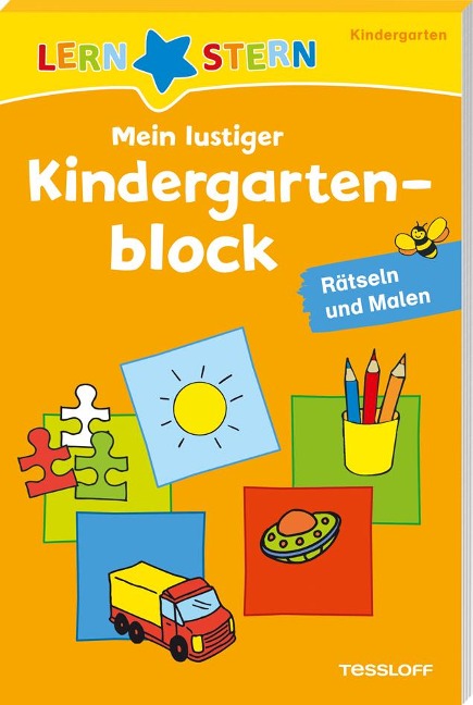 Lernstern: Mein lustiger Kindergartenblock. Rätseln und Malen ab 3 Jahren - 