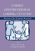 Cover-Bild zum Titel 'Family Observational Coding Systems' von ''