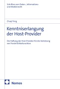 Cover-Bild zum Titel 'Kenntniserlangung der Host-Provider' von 'Chuqi Feng'