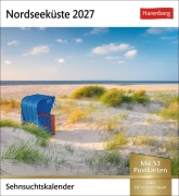Cover-Bild zum Titel 'Nordseeküste Sehnsuchtskalender 2027 - Wochenkalender mit 53 Postkarten' von ''