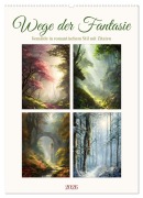Cover-Bild zum Titel 'Wege der Fantasie (Wandkalender 2026 DIN A2 hoch), CALVENDO Monatskalender' von 'Sabine Löwer'