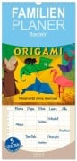 Cover-Bild zum Titel 'Familienplaner 2027 - ORIGAMI - Kreativität ohne Grenzen mit 5 Spalten (Wandkalender, 21 x 45 cm) CALVENDO' von 'Marion Krätschmer'