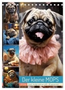 Cover-Bild zum Titel 'Der kleine Mops (Tischkalender 2026 DIN A5 hoch), CALVENDO Monatskalender' von 'Cathrin Illgen'