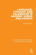 Cover-Bild zum Titel 'Language, Thought and Falsehood in Ancient Greek Philosophy' von 'Nicholas Denyer'