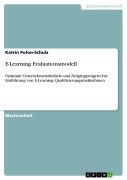 Cover-Bild zum Titel 'E-Learning Evaluationsmodell' von 'Katrin Polon-Schulz'