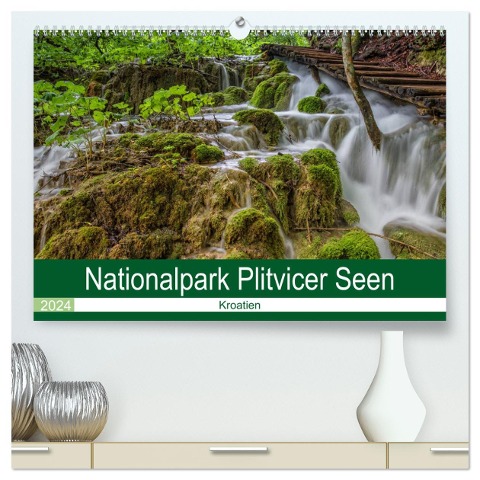 Nationalpark Plitvicer Seen (hochwertiger Premium Wandkalender 2024 DIN A2 quer), Kunstdruck in Hochglanz - Heiko Eschrich - Heschfoto