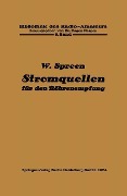 Cover-Bild zum Titel 'Stromquellen für den Röhrenempfang' von 'Wilhelm Spreen, Eugen Nesper'