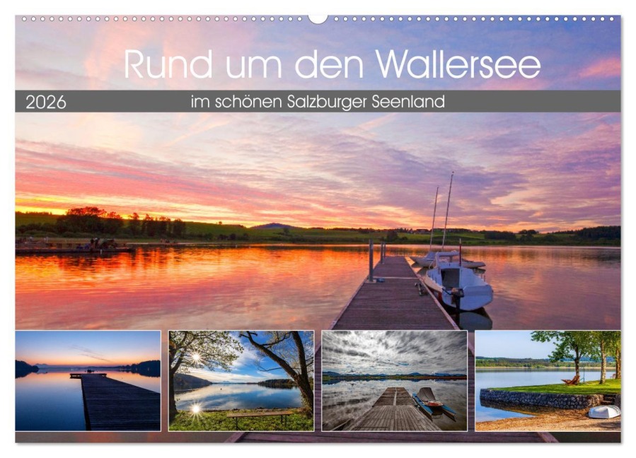 Rund um den Wallersee (Wandkalender 2026 DIN A2 quer), CALVENDO Monatskalender - Christa Kramer