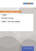 Cover-Bild zum Titel 'Kfz-Finanzierung' von 'T. Trares'