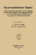 Cover-Bild zum Titel 'Systematischer Index' von 'Walter Antoniolli'