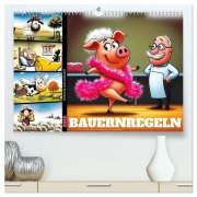 Cover-Bild zum Titel 'Bauernregeln, unsinnig und amüsant (hochwertiger Premium Wandkalender 2026 DIN A2 quer), Kunstdruck in Hochglanz' von 'Sabine Löwer'