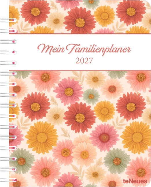 Familienplaner-Buch Flowers 2027 - 