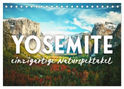 Cover-Bild zum Titel 'Yosemite - Einzigartige Naturspektakel (Tischkalender 2026 DIN A5 quer), CALVENDO Monatskalender' von 'Happy Monkey'