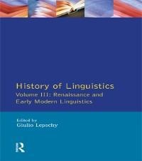 History of Linguistics Vol III - Giulio C. Lepschy